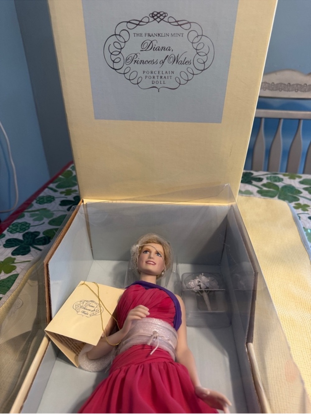 Franklin Mint Diana, Princess of Wales porcelain portrait doll